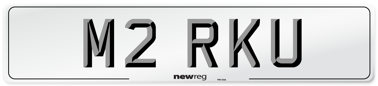 M2 RKU Number Plate from New Reg